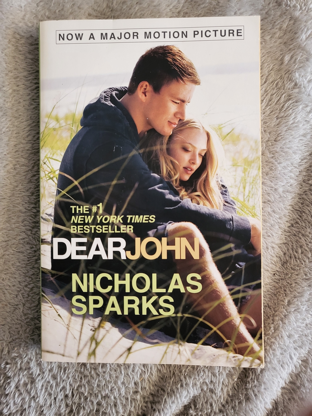 Dear John Paperback - Light Green & Cream Back Cover